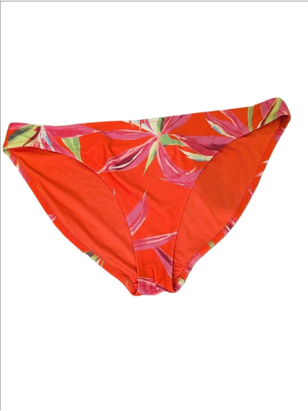 Old Navy Orange Tropical Floral Bikini Bottoms L